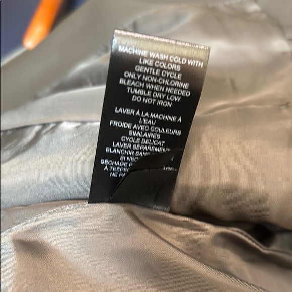 Kenneth Cole Gray/Brown Vegan Leather Jacket - Picture 5 of 5